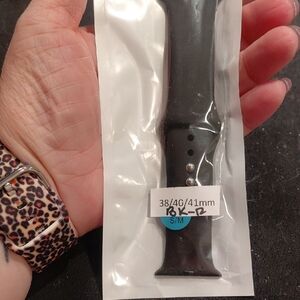 Black Silicone Watch Band